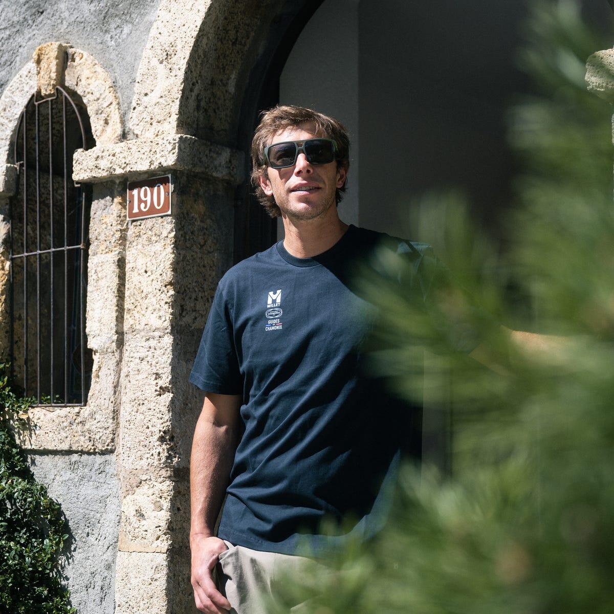 T-shirt Klimmen voor heren COMPAGNIE DES GUIDES CHAMONIX MAP 3/4