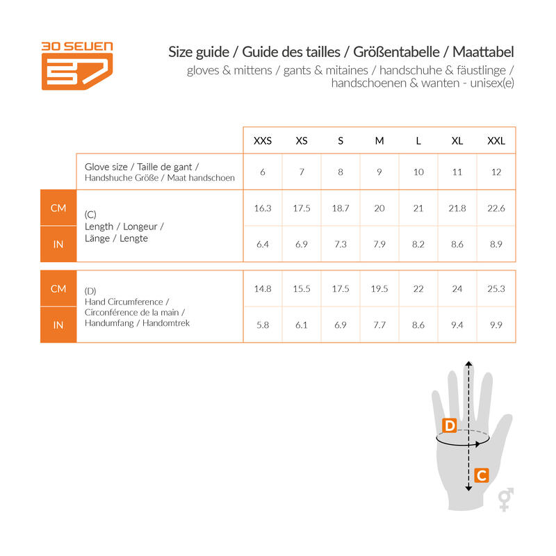 Verwarmde wanten extra warm & waterdicht - Grijs