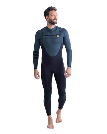Perth 3/2 mm Fullsuit Herren Chestzip grey Neoprenanzug Surfanzug