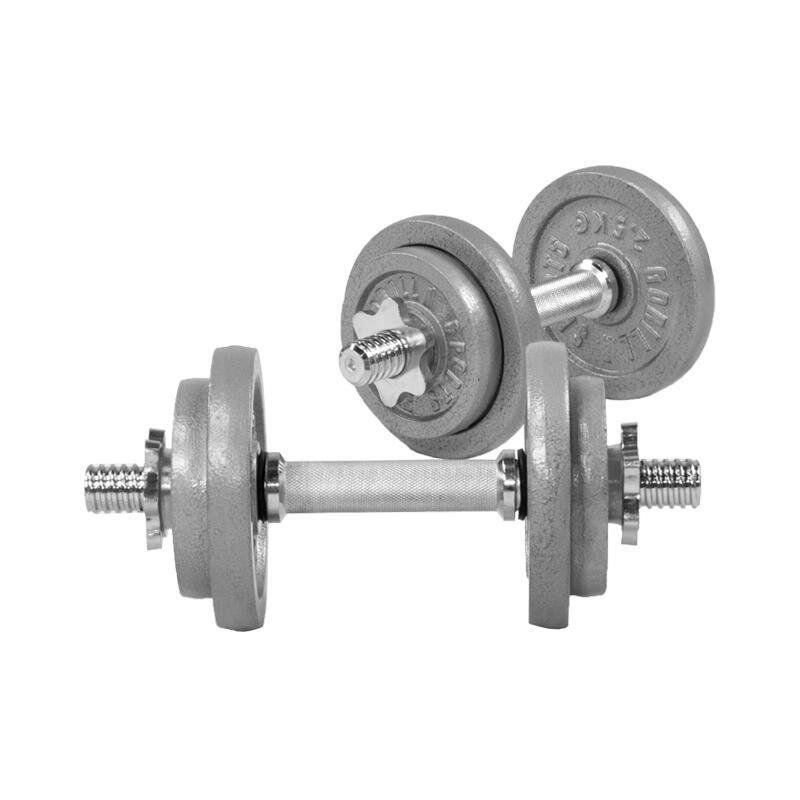 SET D'HALTÈRES BARRE CURL 97,5KG | DISQUES EN FONTE + BARRES | MUSCULATION