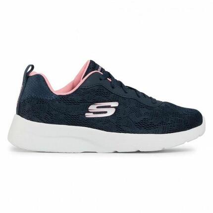 Chaussures de sport pour femme Skechers Floral Mesh Lace Up W Blue marine