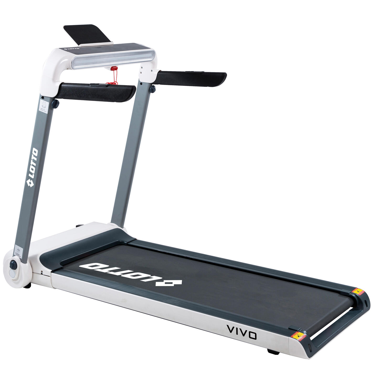 Lotto - Tapis De Course Électrique Lotto Vivo,bluetooth, Inclinaison Automatique,pliable - Tapis De Course - Blanc|bleu - Taille Unique - Decathlon