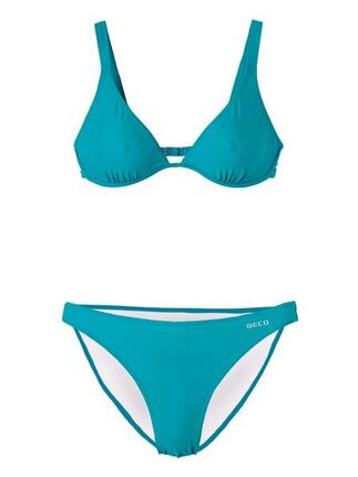 Bikini à armatures B‑cup rose uni