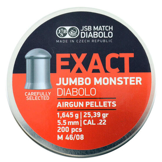 Śrut do wiatrówek Exact Monster 1,645 grama kal. 5,52 mm 200 sztuk