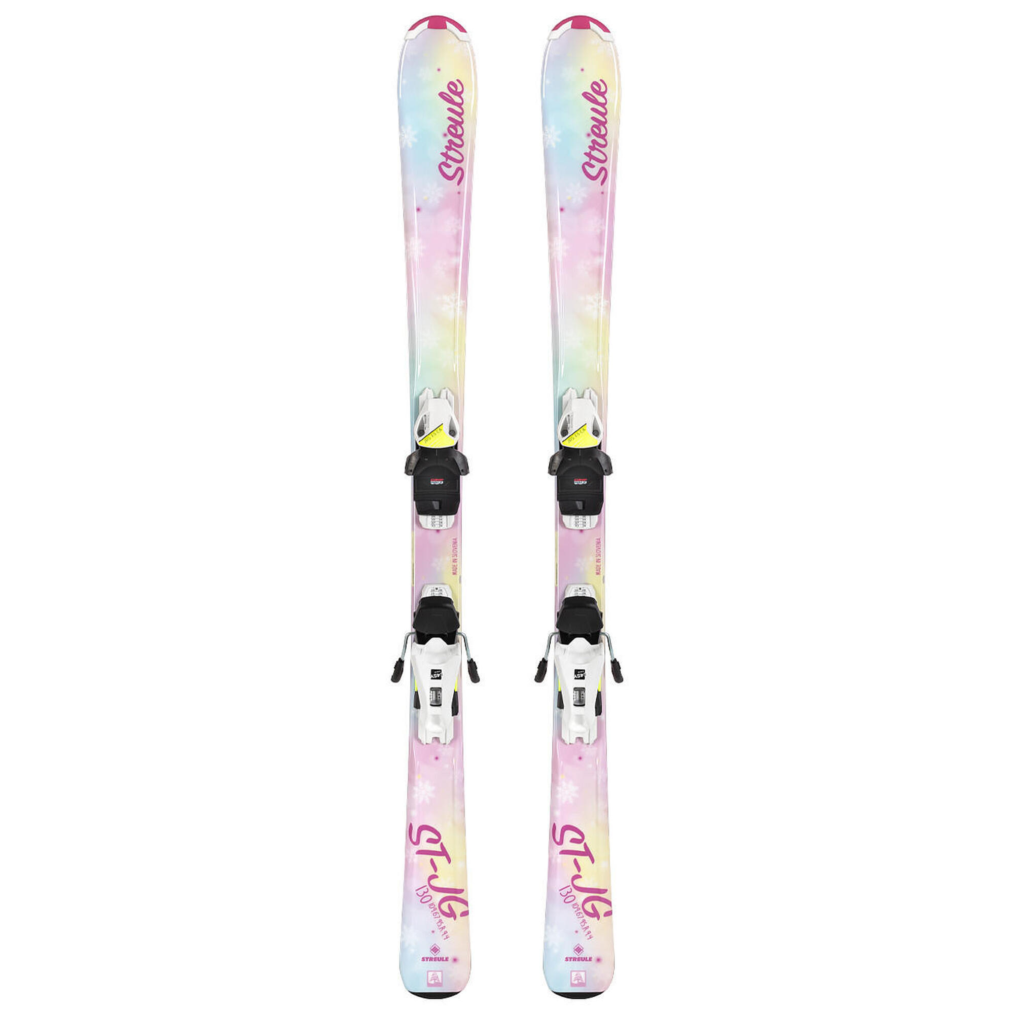 Narty dziecięce STREULE ST-JG + wiązania HEAD JRS 7.5 z GRIP WALK