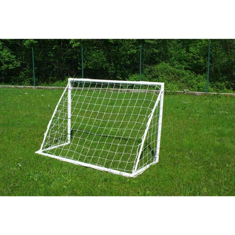 Ein Paar Fußballtore 1,8 x 1,2 m - Ideal für Familienspiele im Garten.