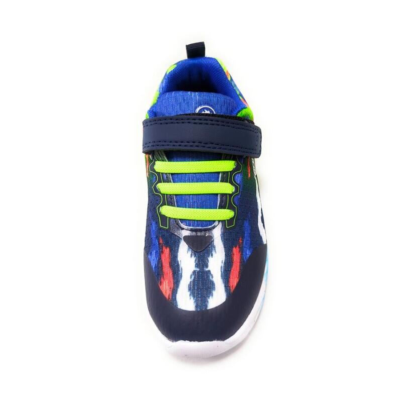 Zapatillas Running Para Niños J'hayber Roseta Navy Multicolor. Transpirables