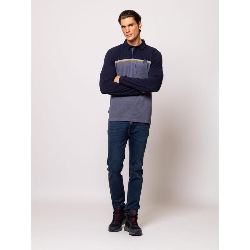Tricou cu mânecă lungă și guler pentru bărbați CAMAR