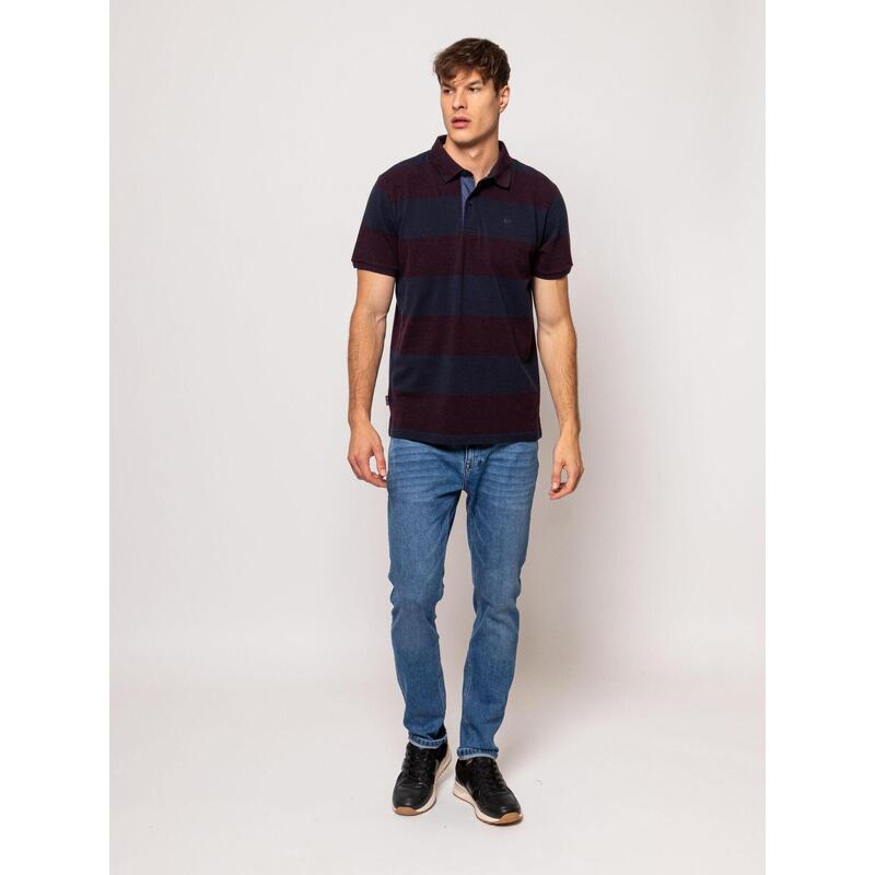 Tricou cu mânecă scurtă, cu guler, pentru bărbați DELROY