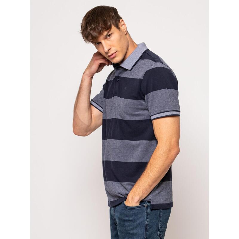 Tricou cu mânecă scurtă, cu guler, pentru bărbați DELROY