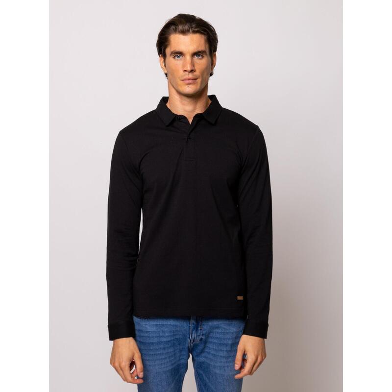 Tricou cu mânecă lungă și guler pentru bărbați CADET