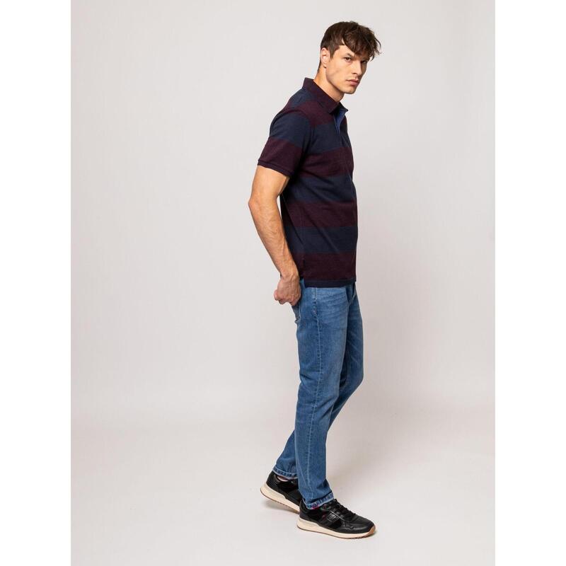 Tricou cu mânecă scurtă, cu guler, pentru bărbați DELROY