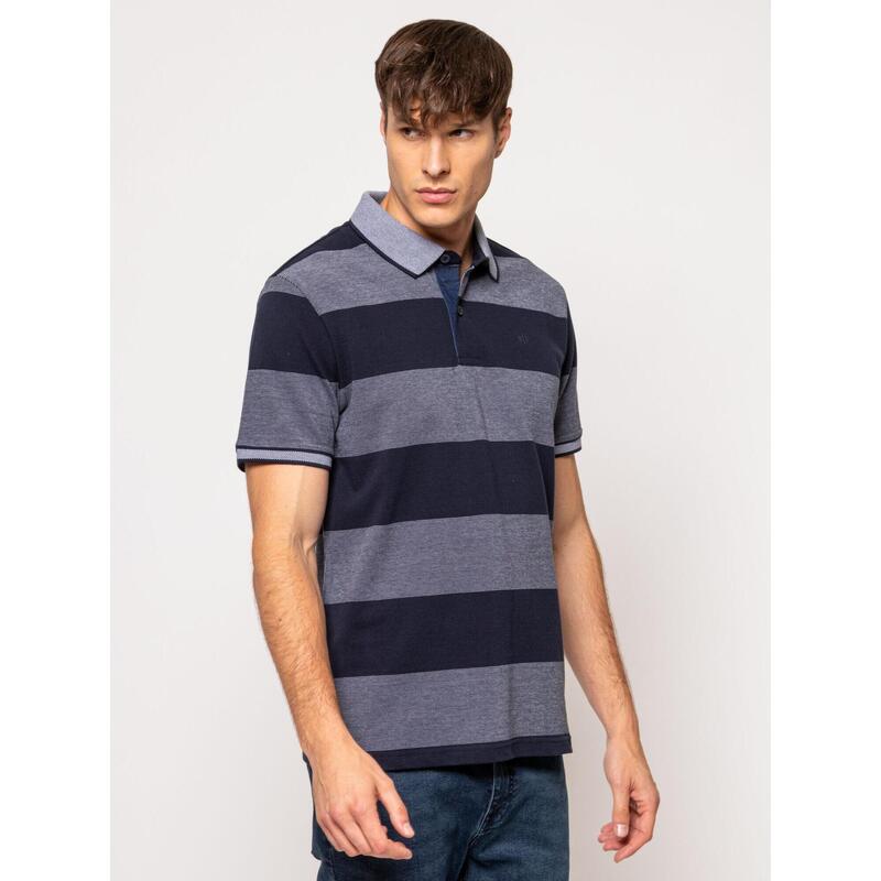 Tricou cu mânecă scurtă, cu guler, pentru bărbați DELROY
