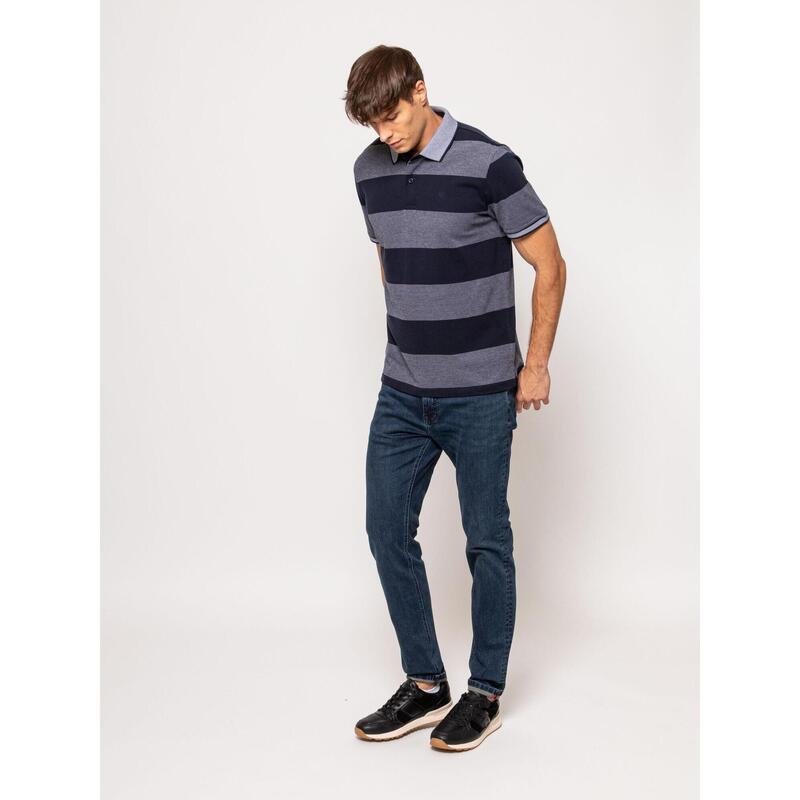 Tricou cu mânecă scurtă, cu guler, pentru bărbați DELROY