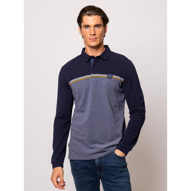 Tricou cu mânecă lungă și guler pentru bărbați CAMAR