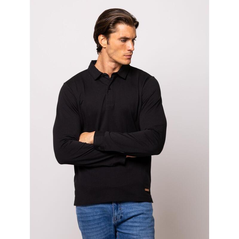 Tricou cu mânecă lungă și guler pentru bărbați CADET