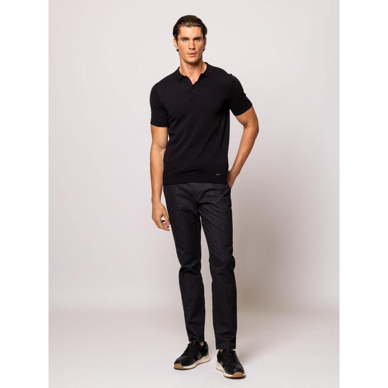 Tricou cu mânecă scurtă, cu guler, pentru bărbați DEFOT