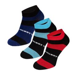 Chaussettes de sport courtes pour hommes EXTREME HOBBY STRIPES en pack de 3