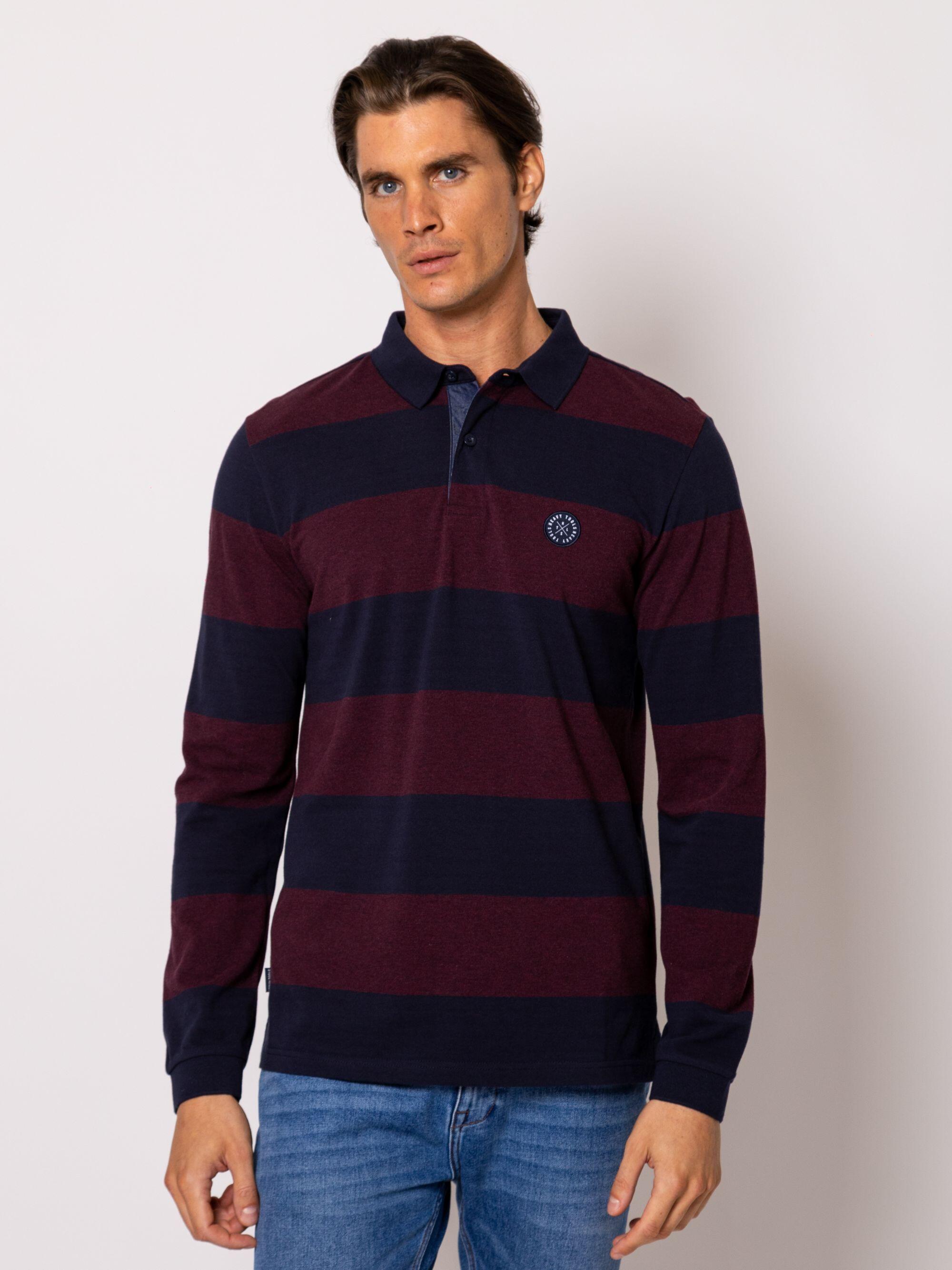 Tricou cu mânecă lungă și guler pentru bărbați CAMAR