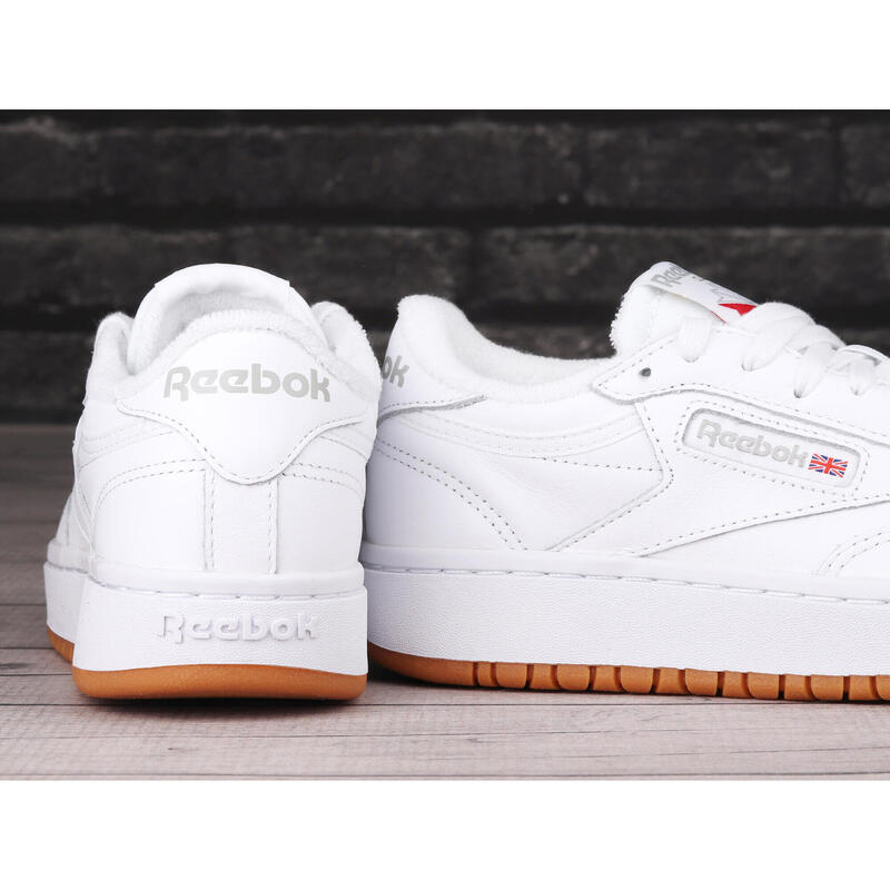 Club c double, White/reebok rubber gum-07/white