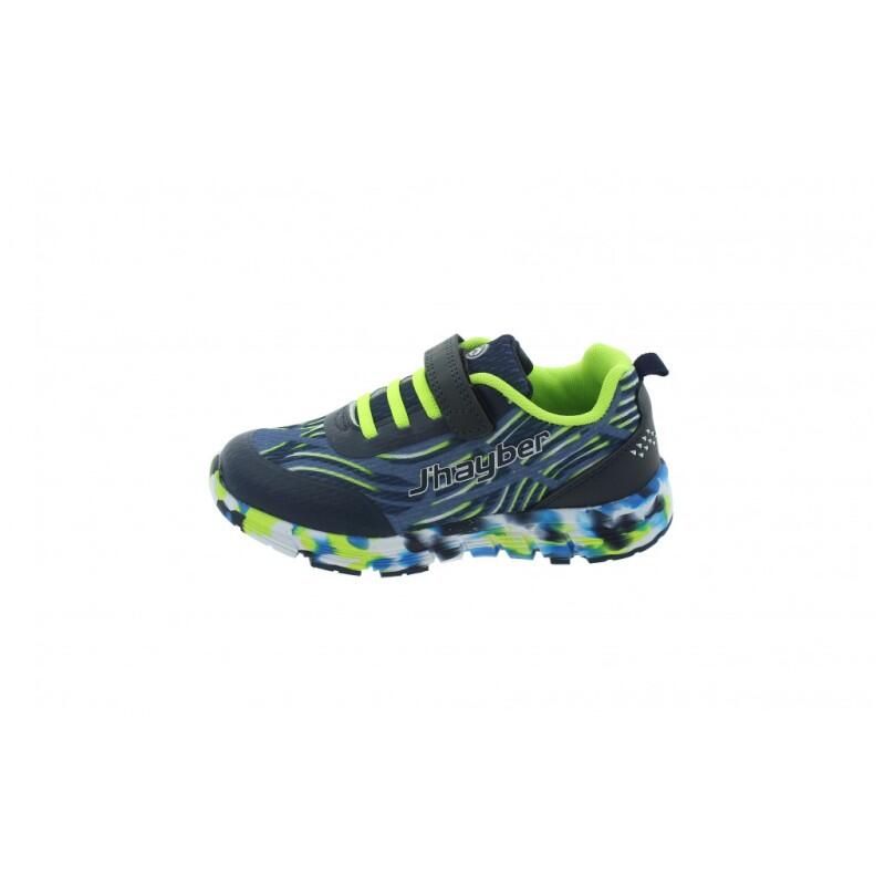 Zapatillas Running Para Niños J'hayber Rodal Navy Multicolor. Transpirables 5/7
