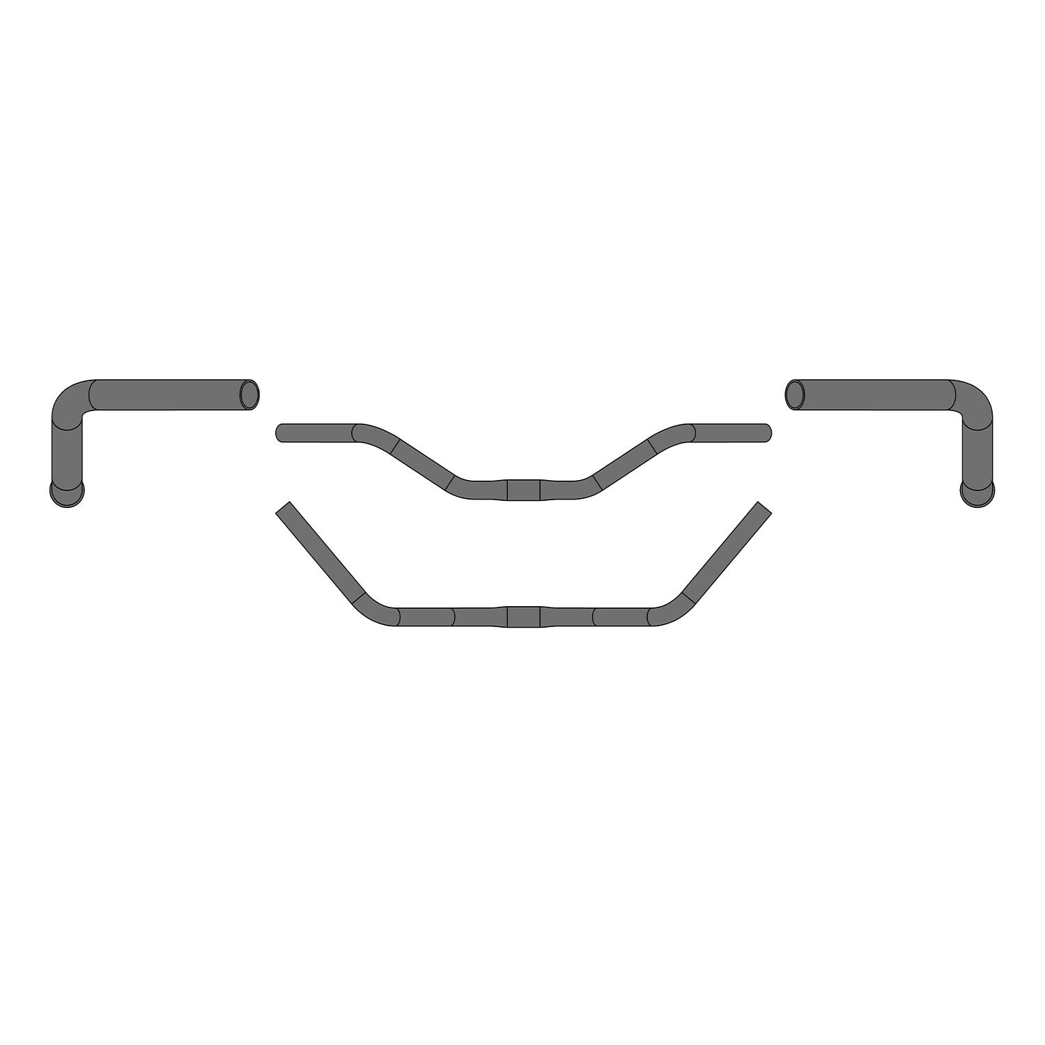 Stuur Cruiser ø25.4mm x 590mm 76mm rise 3/3
