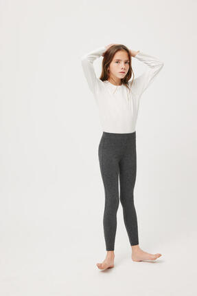 Legging fille gris basique
