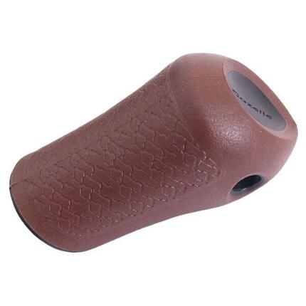 Gazelle -Griffkappe rechts - braun mit schwarzen Rohrleitungen