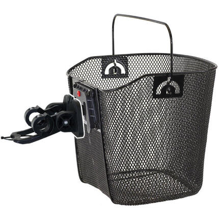 Zdejmowany Koszyk Rowerowy Mighty Z Mocowaniem Na Kierownicę - Czarny