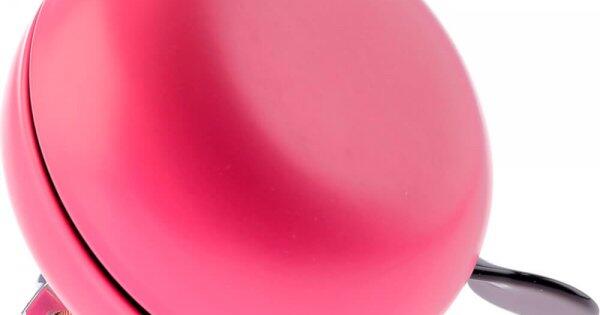 Fahrradglocke Ding-dong-Stahl 80 mm Sohle rosa 3/3