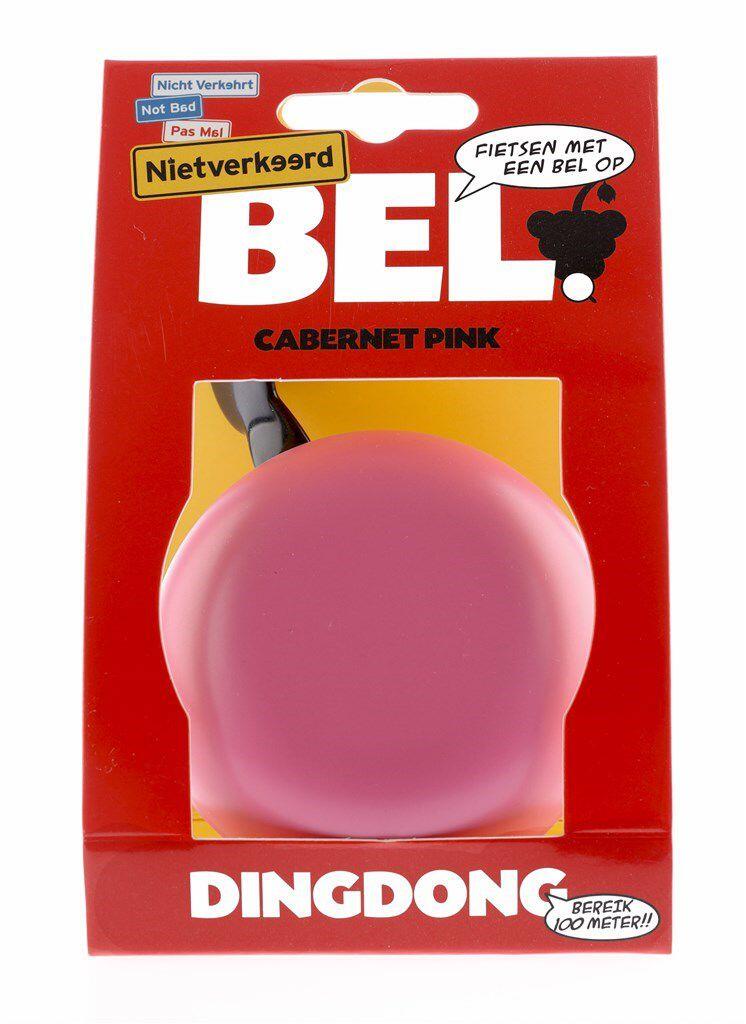 Fahrradglocke Ding-dong-Stahl 80 mm Sohle rosa 2/3