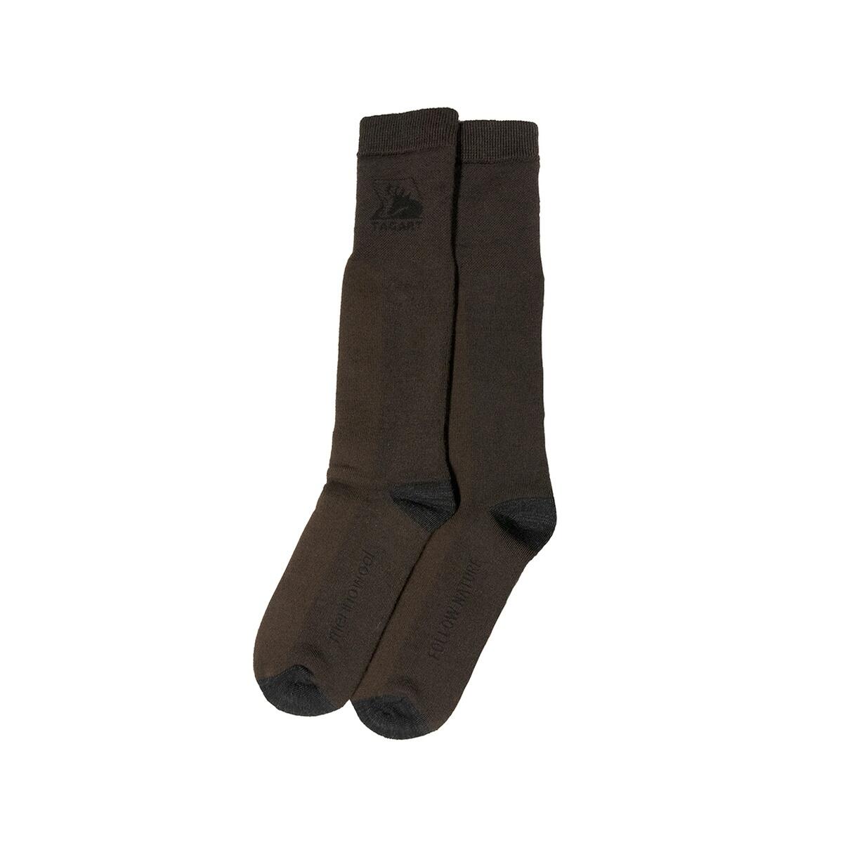 Chaussettes de chasse Tagart Winter High Brown avec renforts en Kevlar 2/3