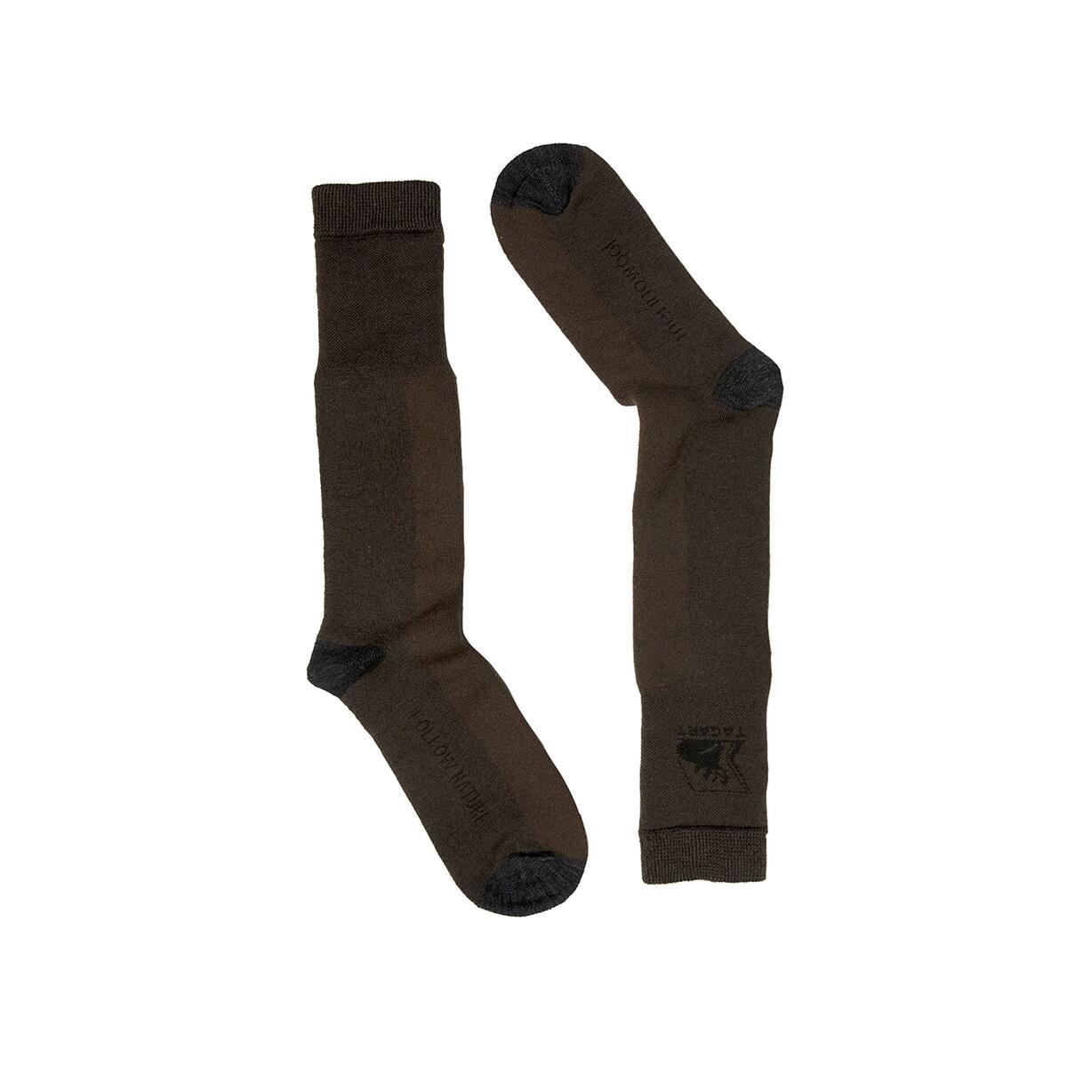 Chaussettes de chasse Tagart Winter High Brown avec renforts en Kevlar 3/3