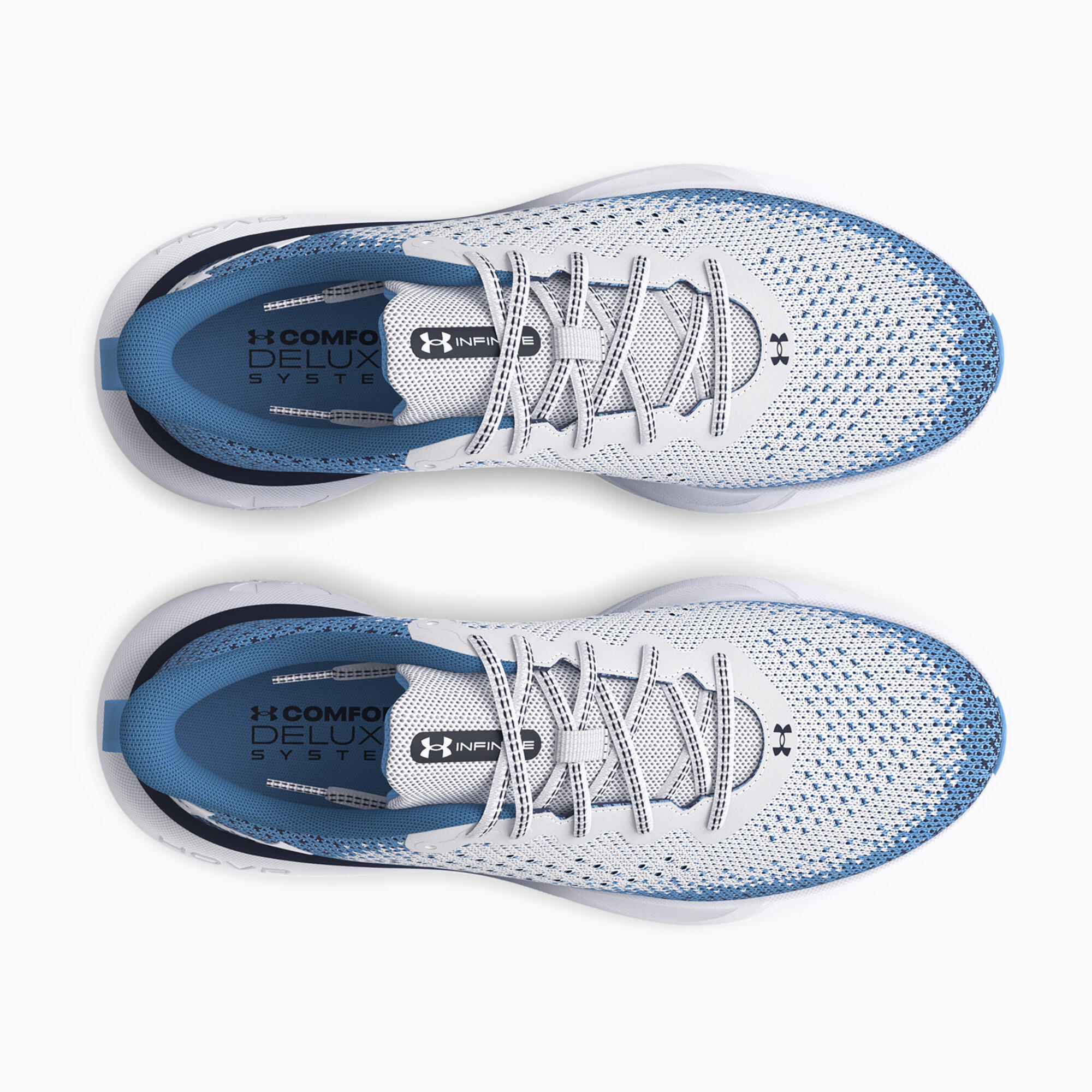 Chaussures de sport Under Armour Infinite blanches pour homme 4/5