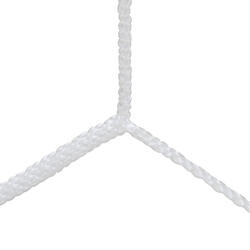 Paire de filets foot à 11 européen PP tressé 4mm simple maille 120 nid d'abeille