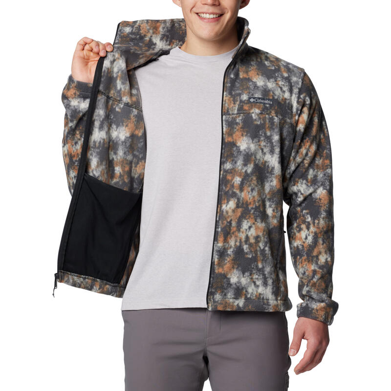 Férfi polár pulóver,  Steens Mountain Printed Jacket, zöld