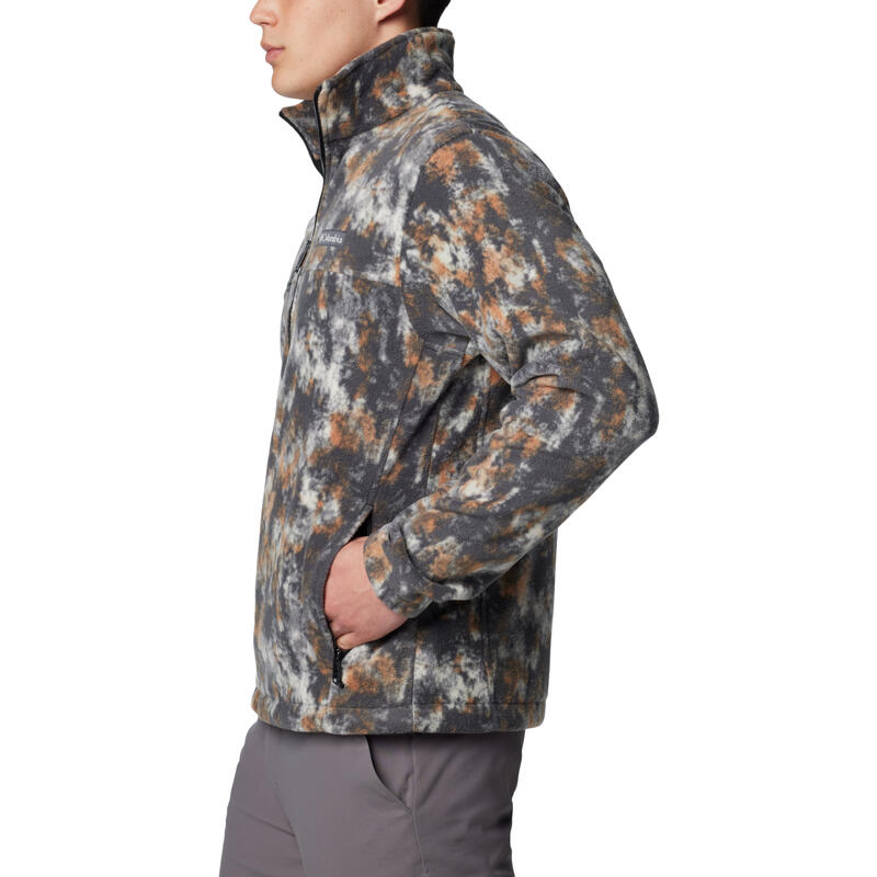 Férfi polár pulóver,  Steens Mountain Printed Jacket, zöld