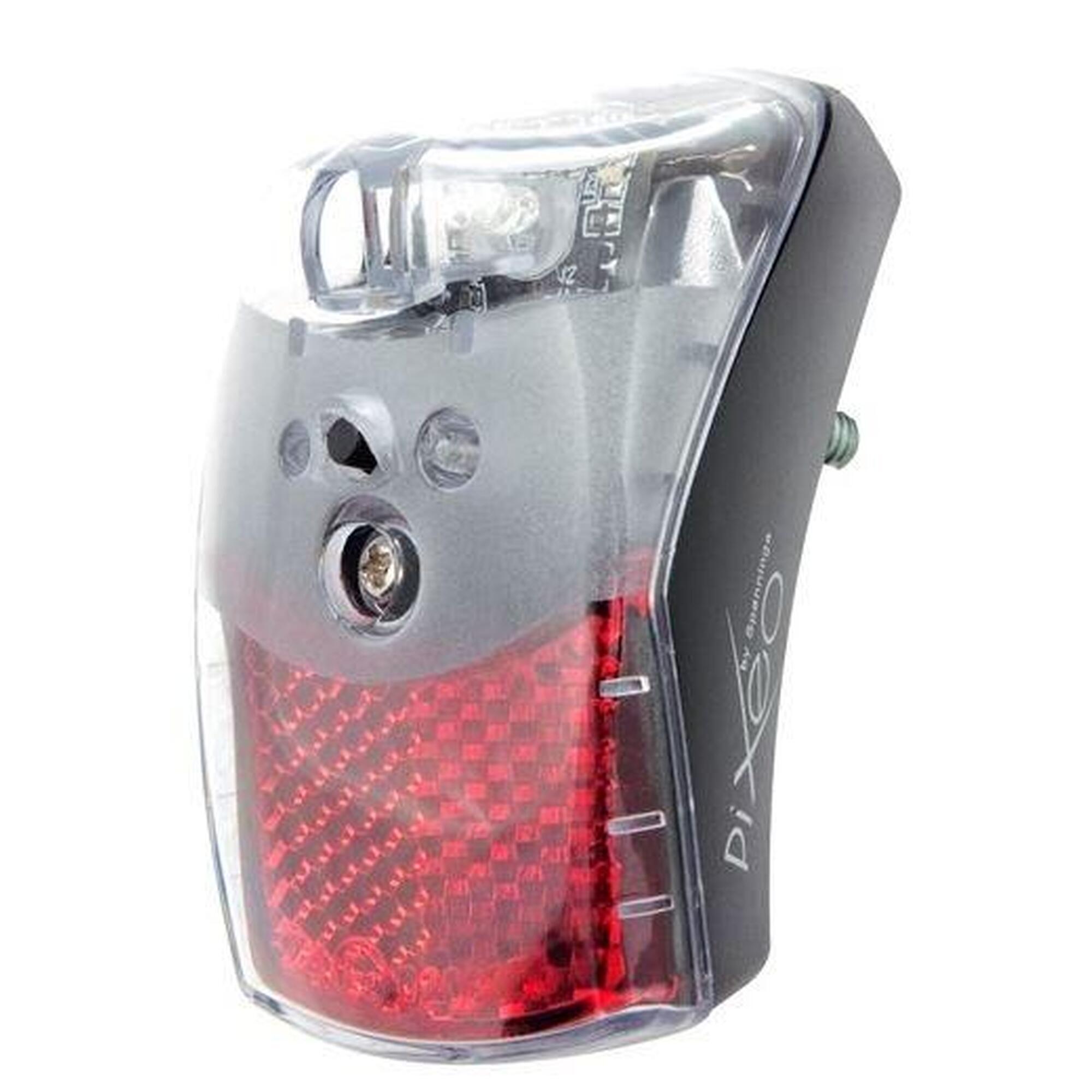 Spanninga - Feu Arrière Pixeo Xb Avec Support De Protection - Fixation Garde Boue (sur Plan) - Éclairage Vélo - Noir|rouge - No Size - Decathlon