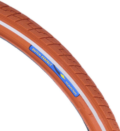 DutchPerfect Fietsband 28 x 1,40 40-622mm bruin met reflectie