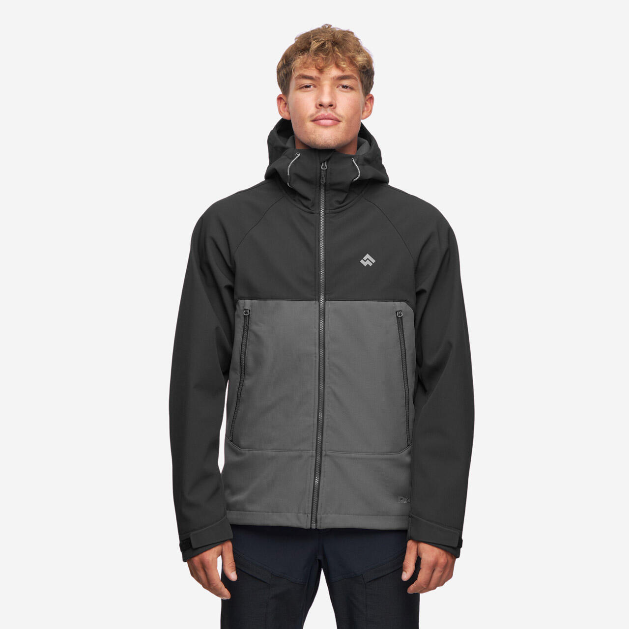 Alpinus - Veste Softshell De Randonnée Alpinus Pelat - Homme - Softshell - Gris|noir - Decathlon