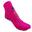 Chaussettes gym wellness adulte fitness antidérapante fuchsia bleu