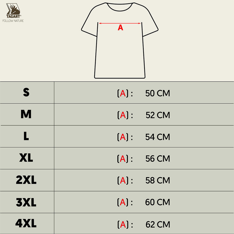 T-shirt myśliwski męski Tagart FNT Deer Olive nadruk z wizerunkiem jelenia