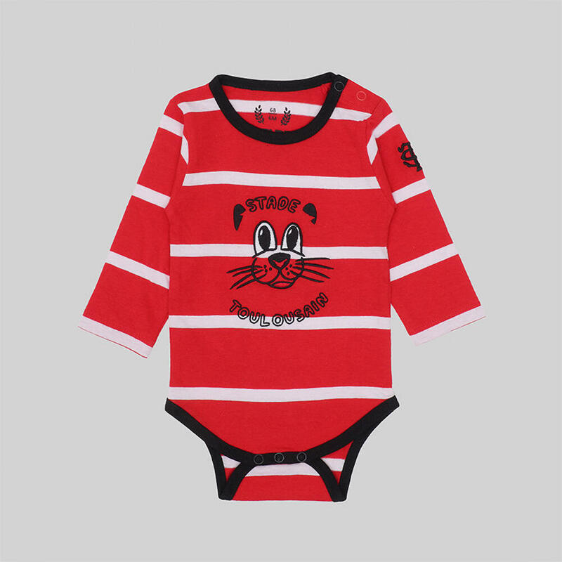 Body De Bebé Con Mangas Largas Stade Toulousain Cute