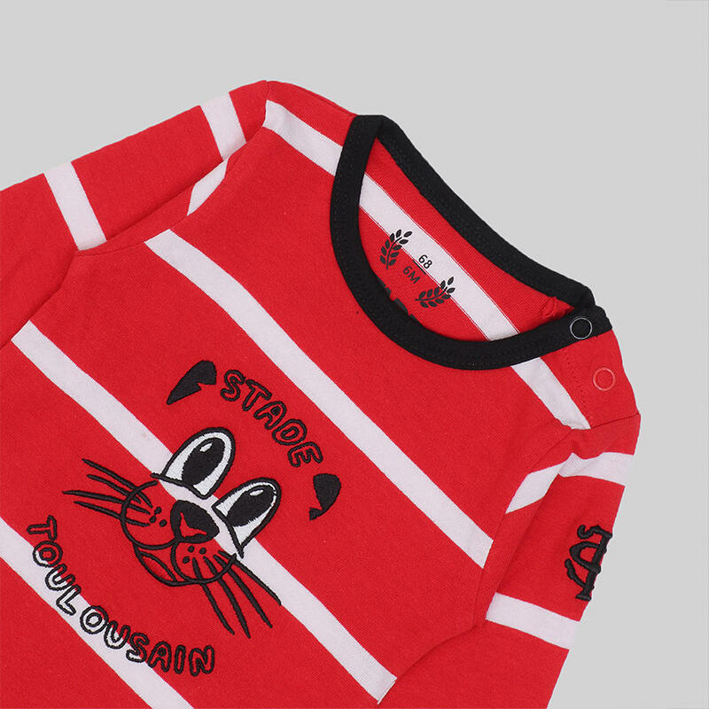 Body De Bebé Con Mangas Largas Stade Toulousain Cute