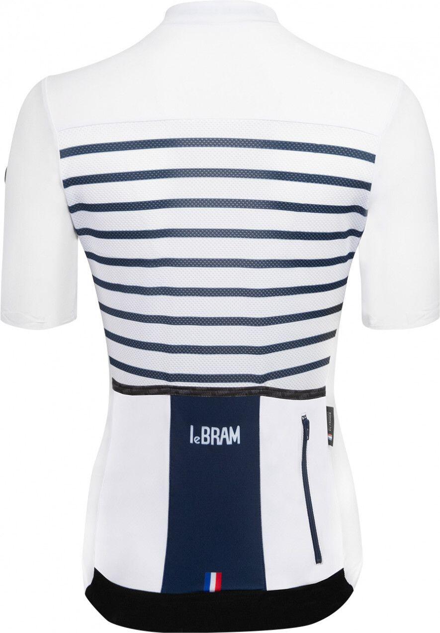 Maglia manica corta da donna LeBram Ventoux White Blue Tailored Fit 4/7