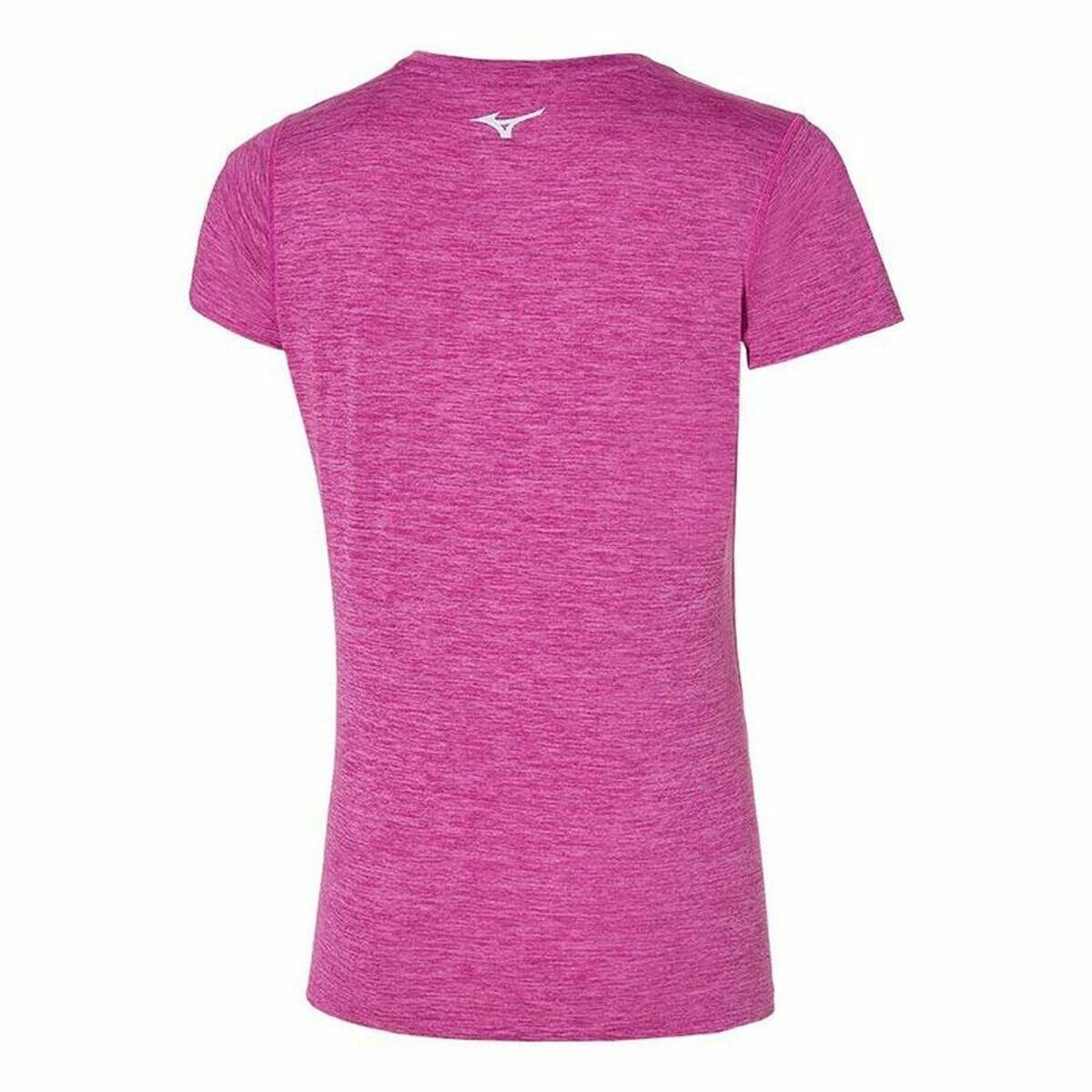 Maglia a Maniche Corte Donna Mizuno Impulse Core Fucsia 3/4
