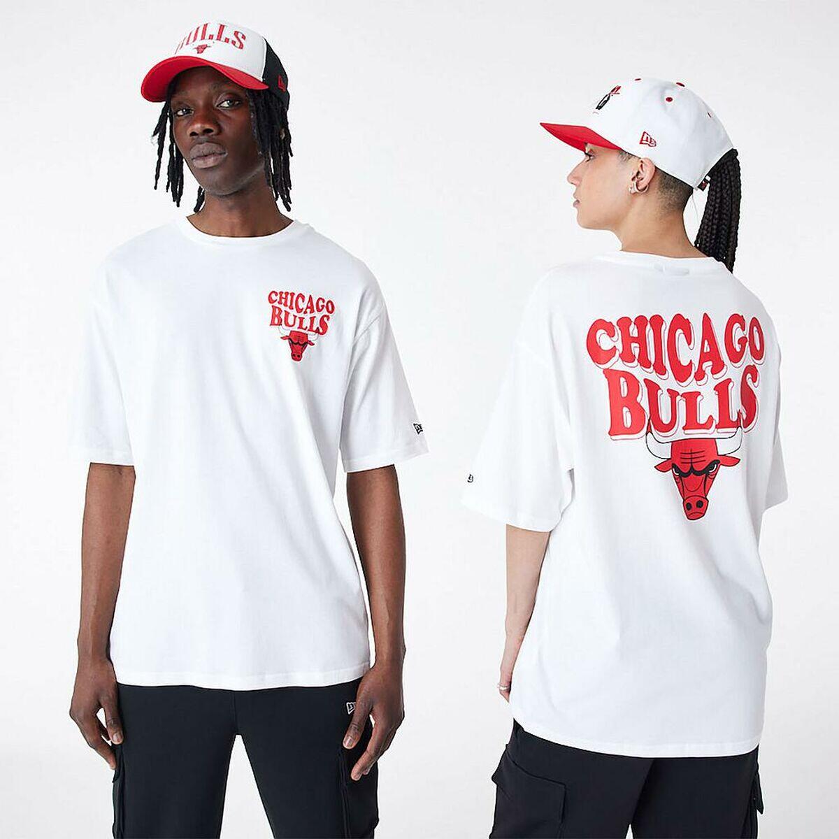 T-shirt à manches courtes homme New Era  SCRIPT OS TEE CHIBUL 60435518 Blanc 2/3