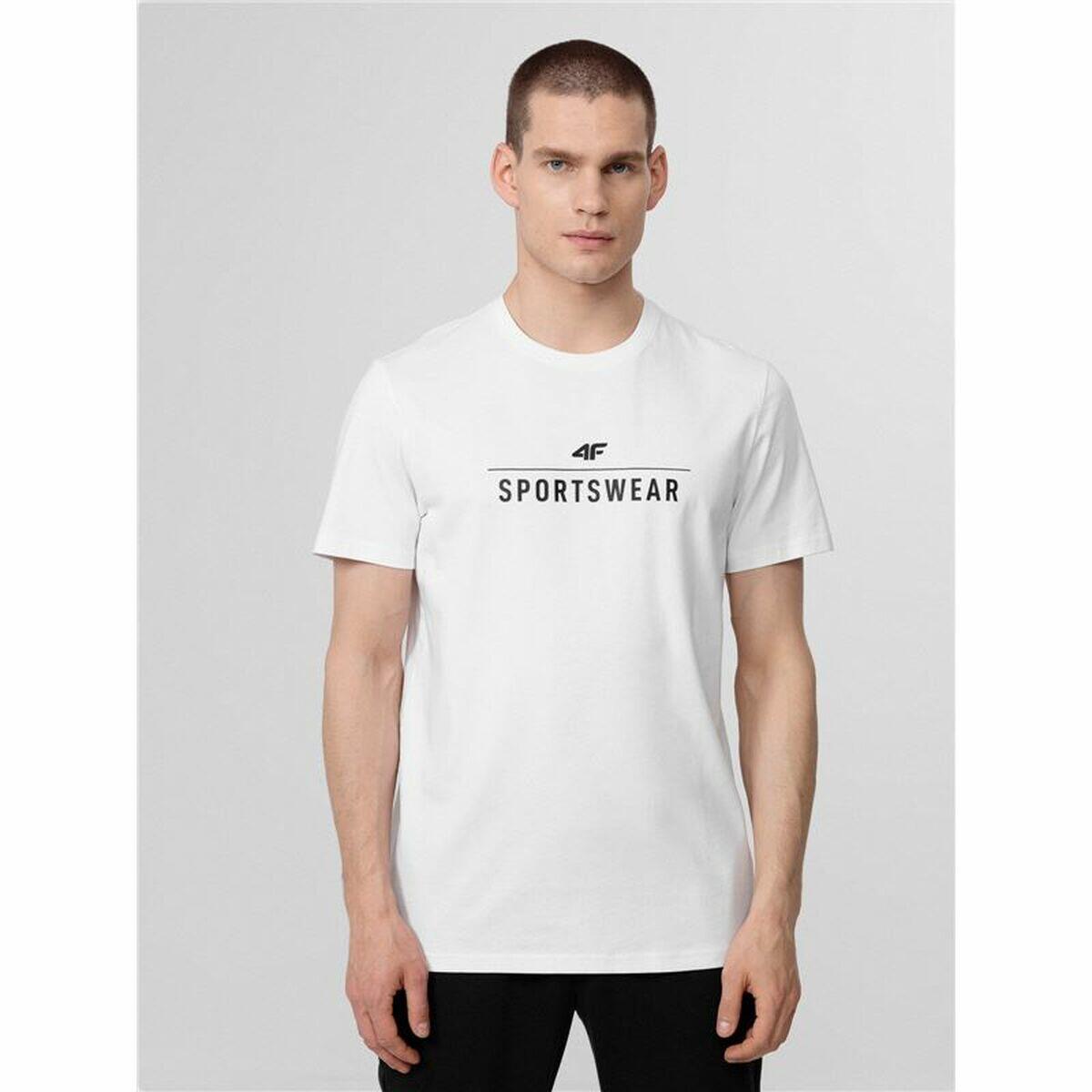 Camisola de Manga Curta Homem 4F Sportswear Branco 3/5