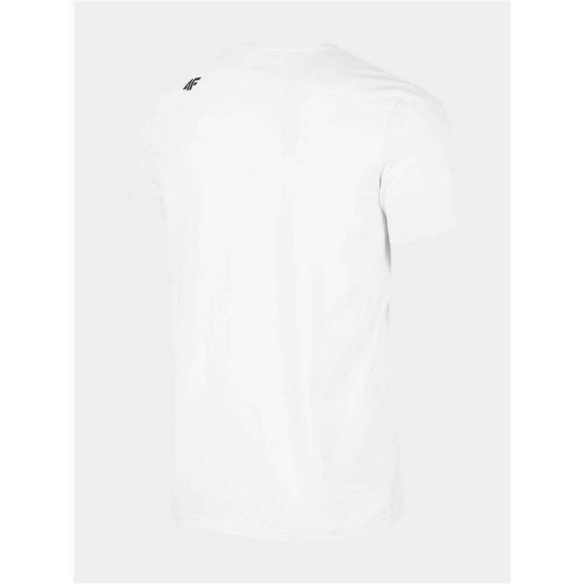 Camisola de Manga Curta Homem 4F Sportswear Branco 2/5