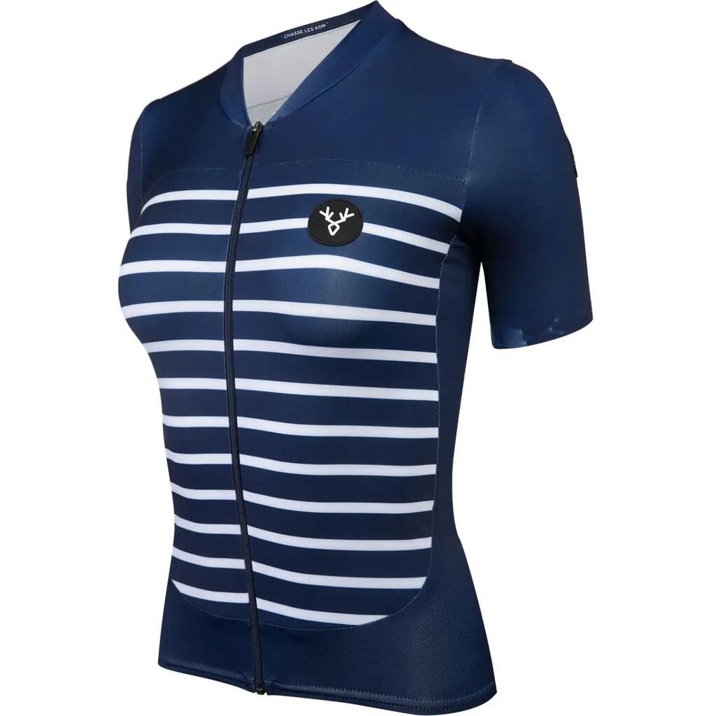 LeBram Ventoux Women's Navy Short Sleeve Jersey Adjusted Cut